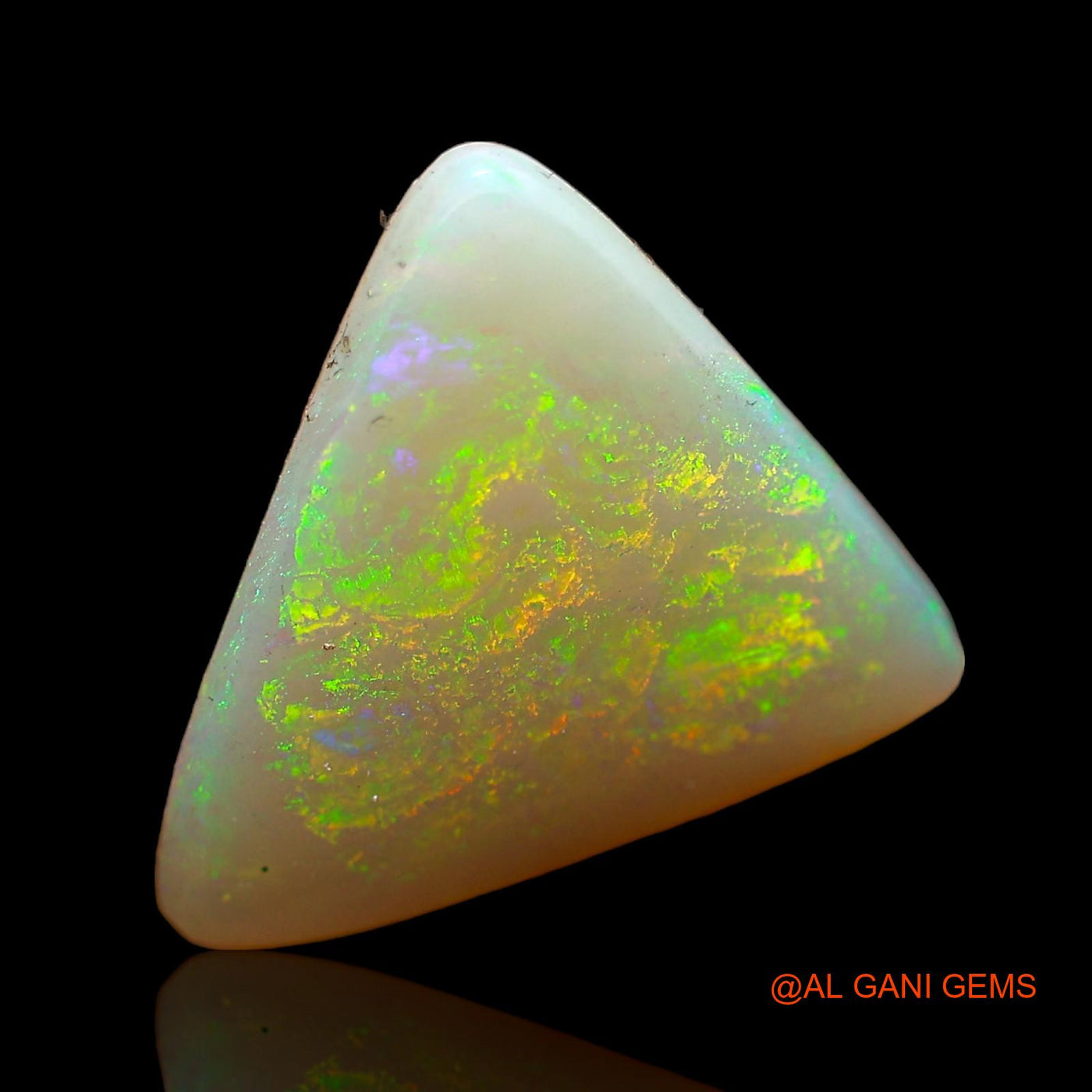 4.00 Cts Natural Australian Fire Opal Trillion Cabochon Loose Gemstone For Jewelry 15x13x3 mm AC-627