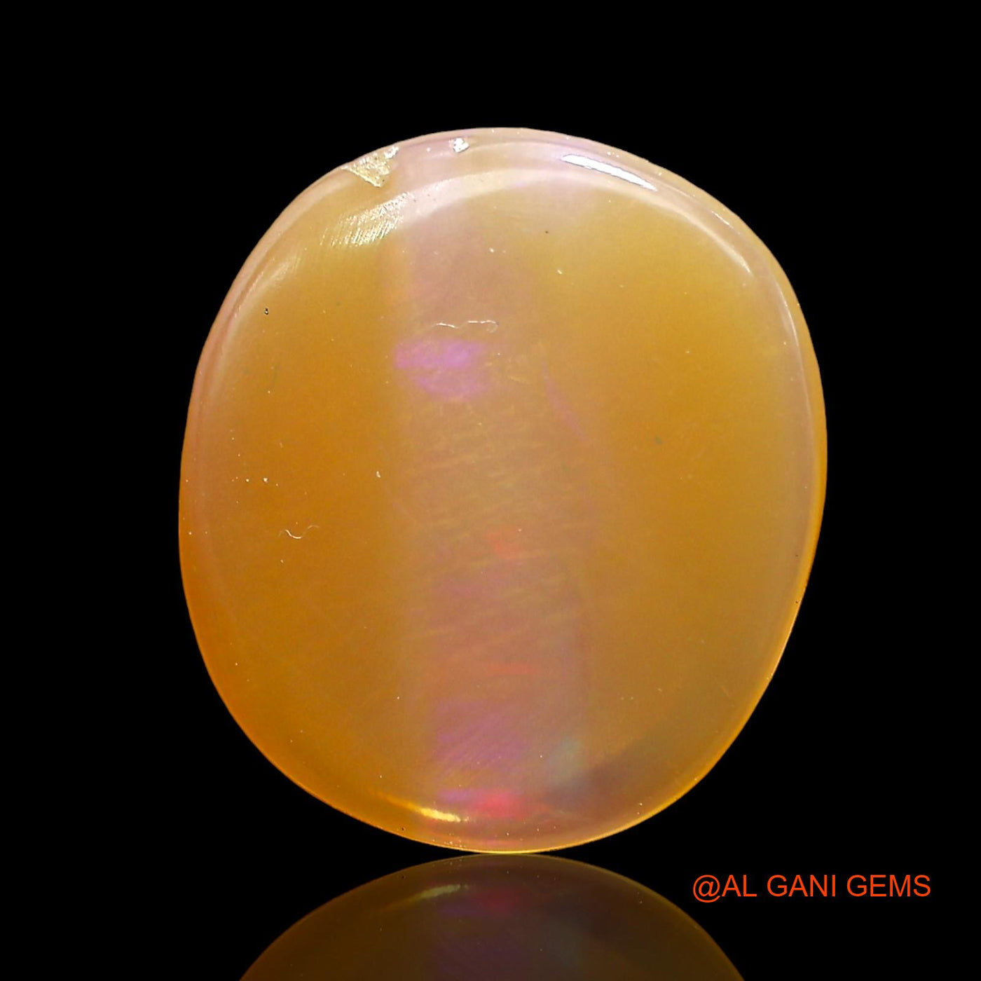 Natural Untreated Fire Opal Loose Gemstone Oval Cabochon From Australia 3.00 Cts 13x11x2 mm AC-629