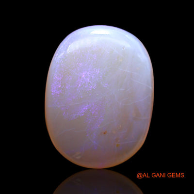 Natural Untreated Fire Opal Loose Gemstone Oval Cabochon From Australia 11.00 Cts 19x14x6 mm AC-62
