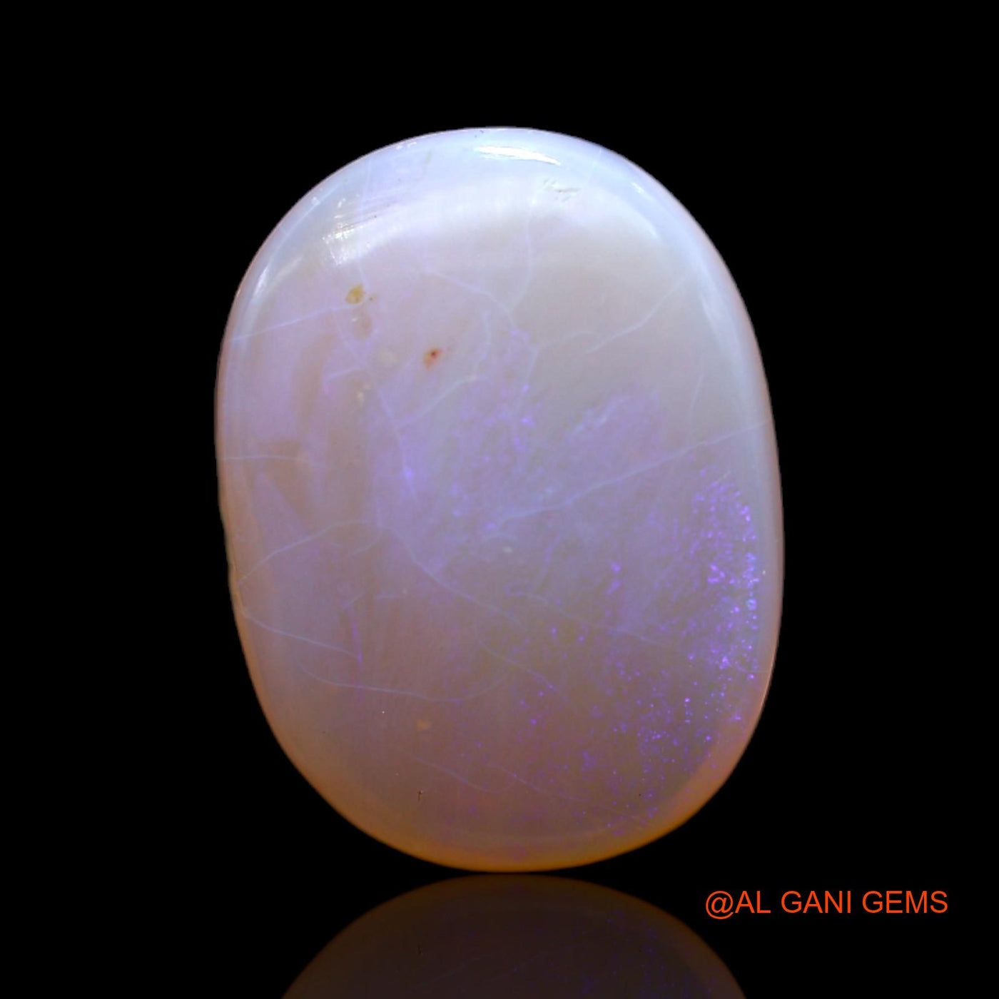 Natural Untreated Fire Opal Loose Gemstone Oval Cabochon From Australia 11.00 Cts 19x14x6 mm AC-62