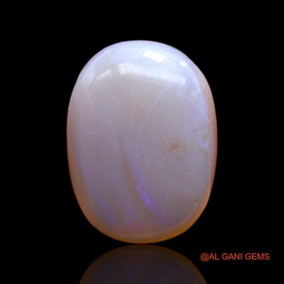 Natural Untreated Fire Opal Loose Gemstone Oval Cabochon From Australia 11.00 Cts 19x14x6 mm AC-62