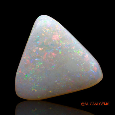 3.60 Cts Natural Australian Fire Opal Loose Gemstone Trillion Cabochon 14x13x3 mm AC-630