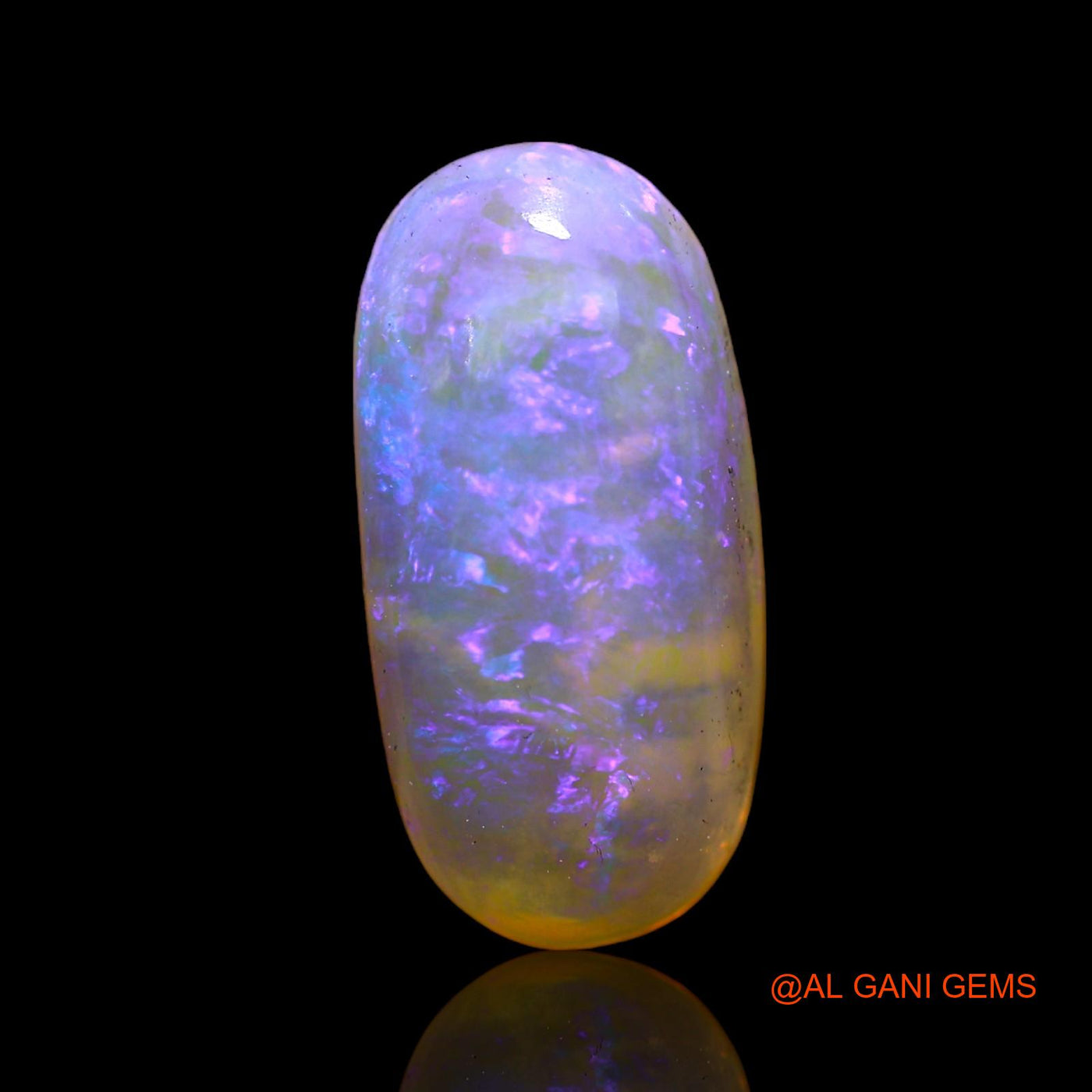 6.00 Cts Natural Australian Fire Opal Loose Gemstone Oval Cabochon 17x8x6 mm AC-632
