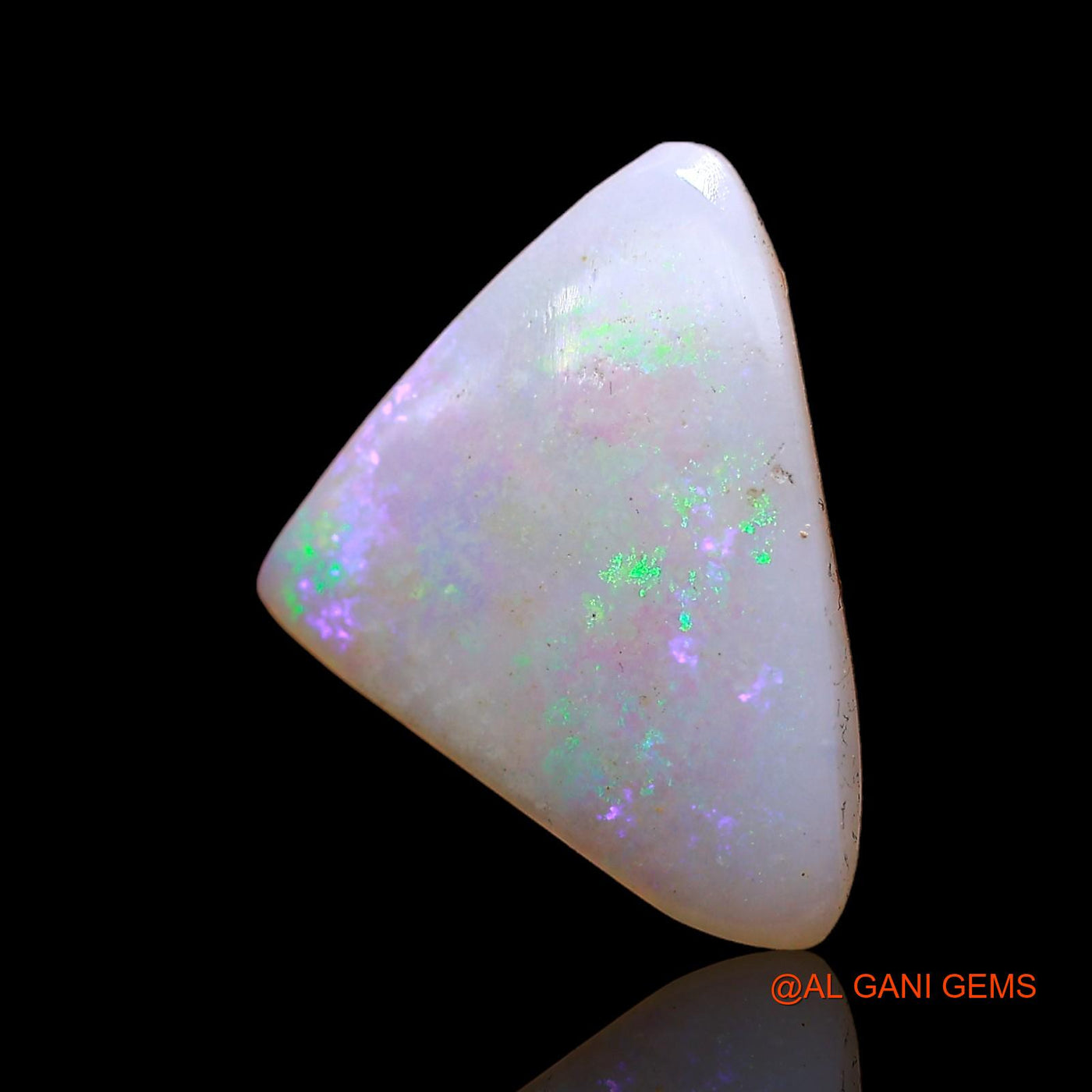 3.00 Cts Natural Australian Fire Opal Loose Gemstone Trillion Cabochon 15x11x3 mm AC-633
