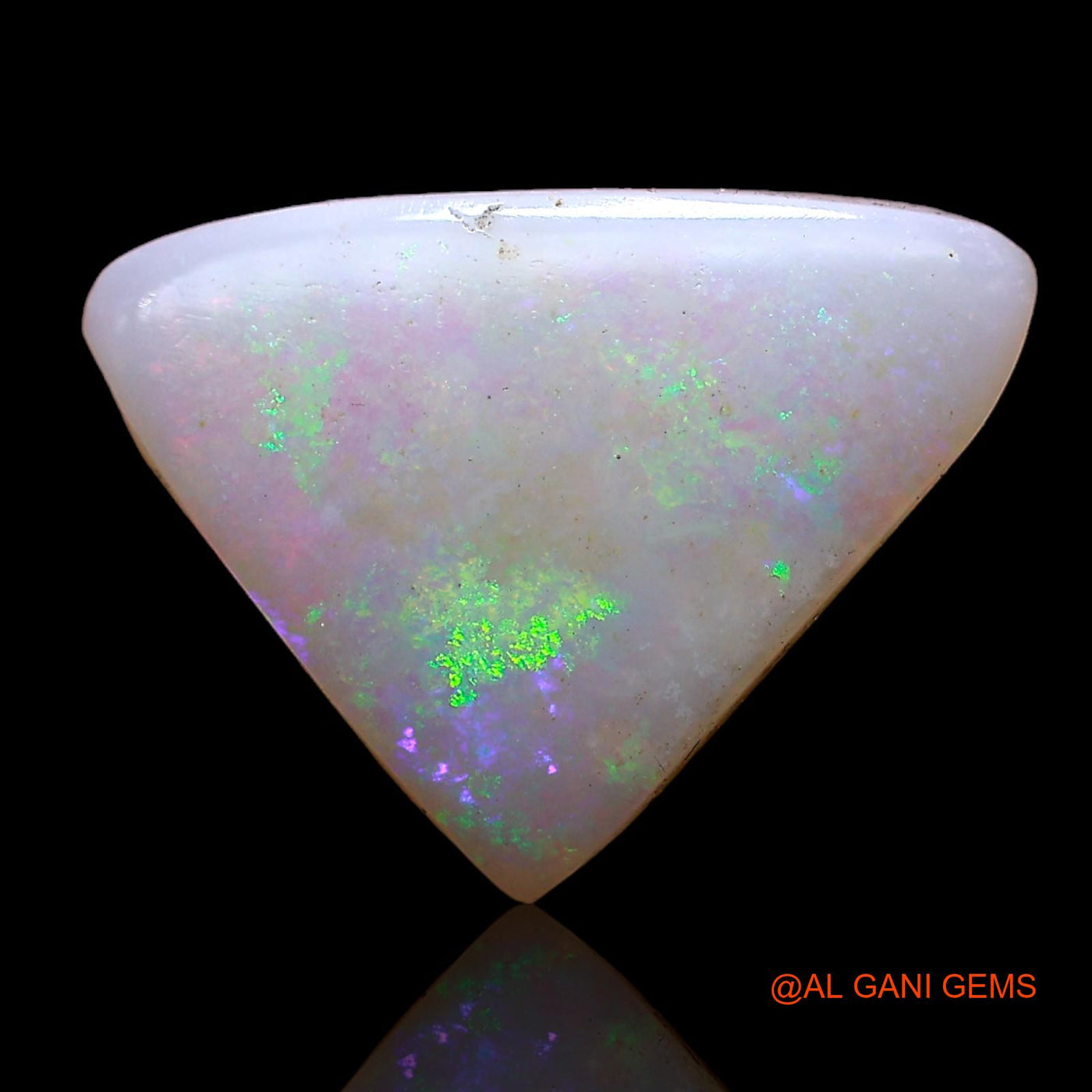 3.00 Cts Natural Australian Fire Opal Loose Gemstone Trillion Cabochon 15x11x3 mm AC-633