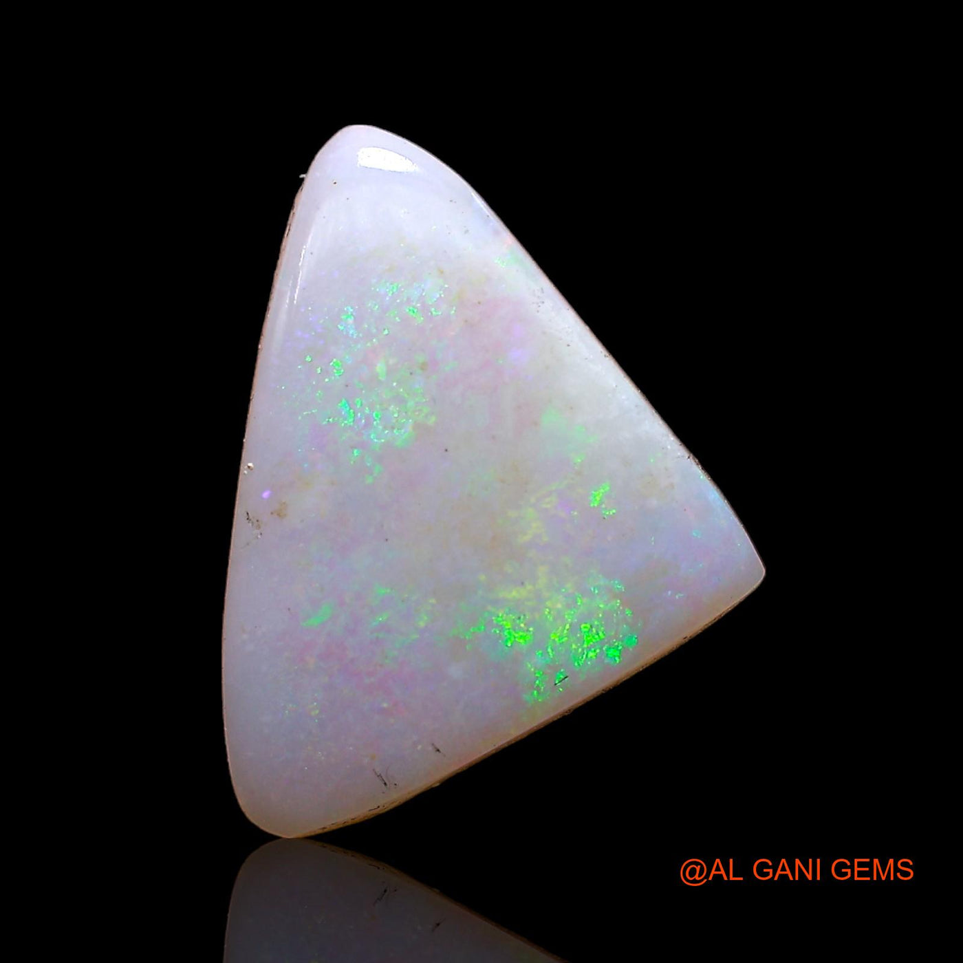 3.00 Cts Natural Australian Fire Opal Loose Gemstone Trillion Cabochon 15x11x3 mm AC-633