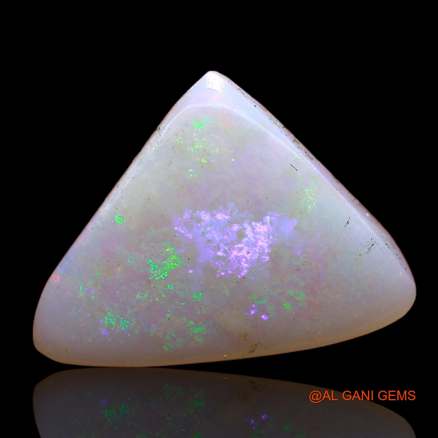 3.00 Cts Natural Australian Fire Opal Loose Gemstone Trillion Cabochon 15x11x3 mm AC-633