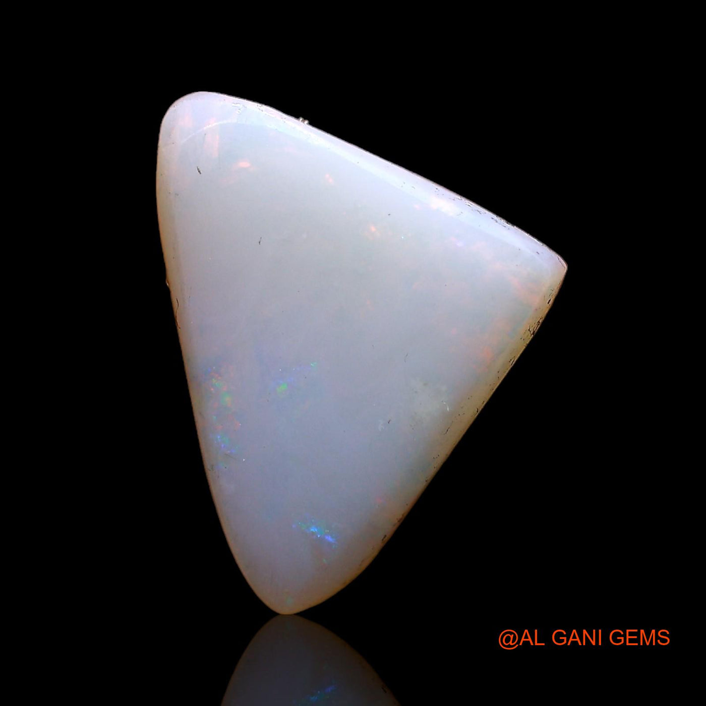 3.00 Cts Natural Australian Fire Opal Loose Gemstone Trillion Cabochon 15x11x3 mm AC-633