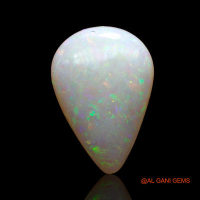 Natural Fire Opal Gemstone 3.60 Cts Loose Pear Cabochon From Australia 16x11x3 mm AC-635
