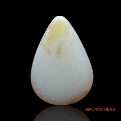 Natural Fire Opal Gemstone 3.60 Cts Loose Pear Cabochon From Australia 16x11x3 mm AC-635