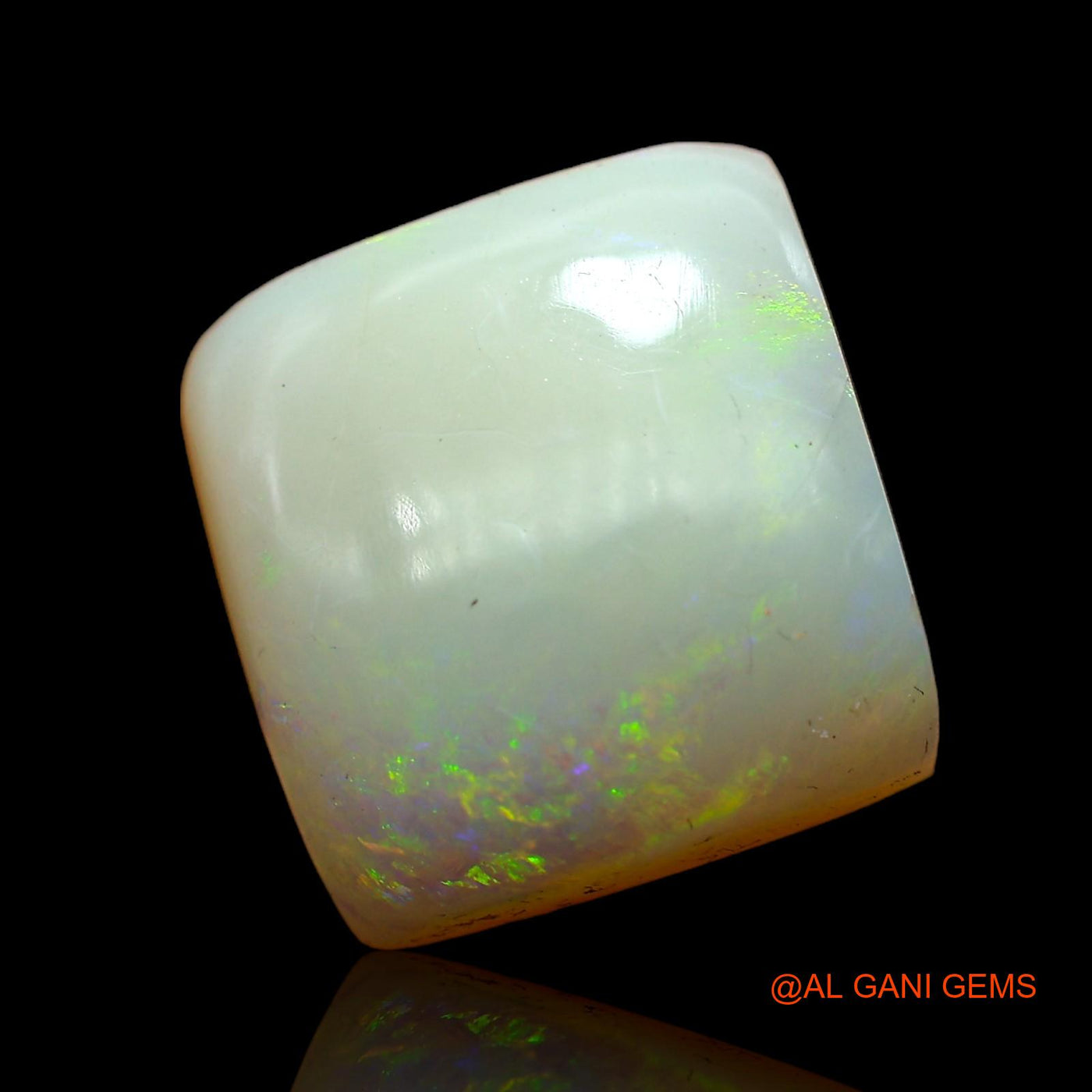 5.65 Cts Natural Australian Fire Opal Loose Gemstone Square Cabochon 12x12x4 mm AC-637