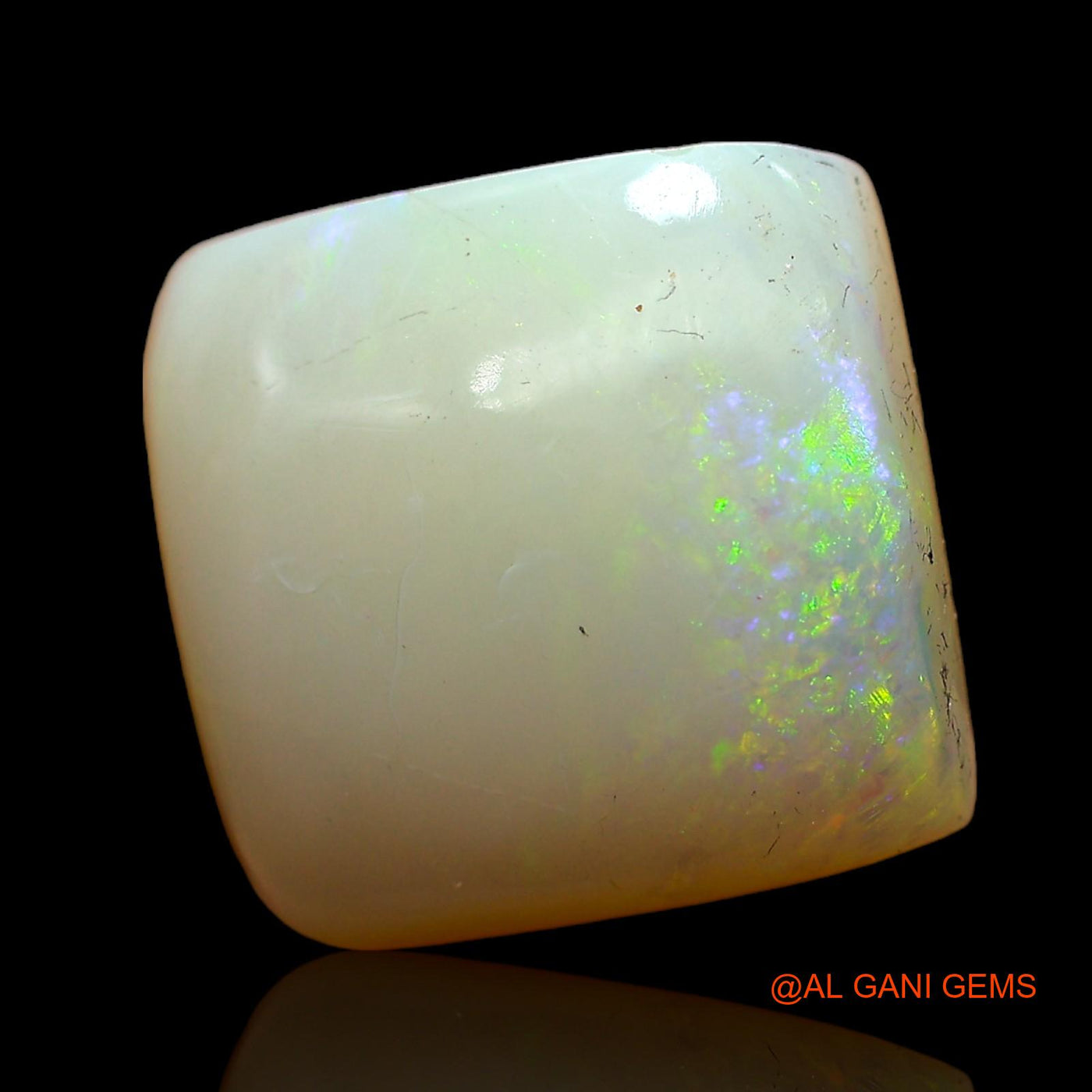 5.65 Cts Natural Australian Fire Opal Loose Gemstone Square Cabochon 12x12x4 mm AC-637
