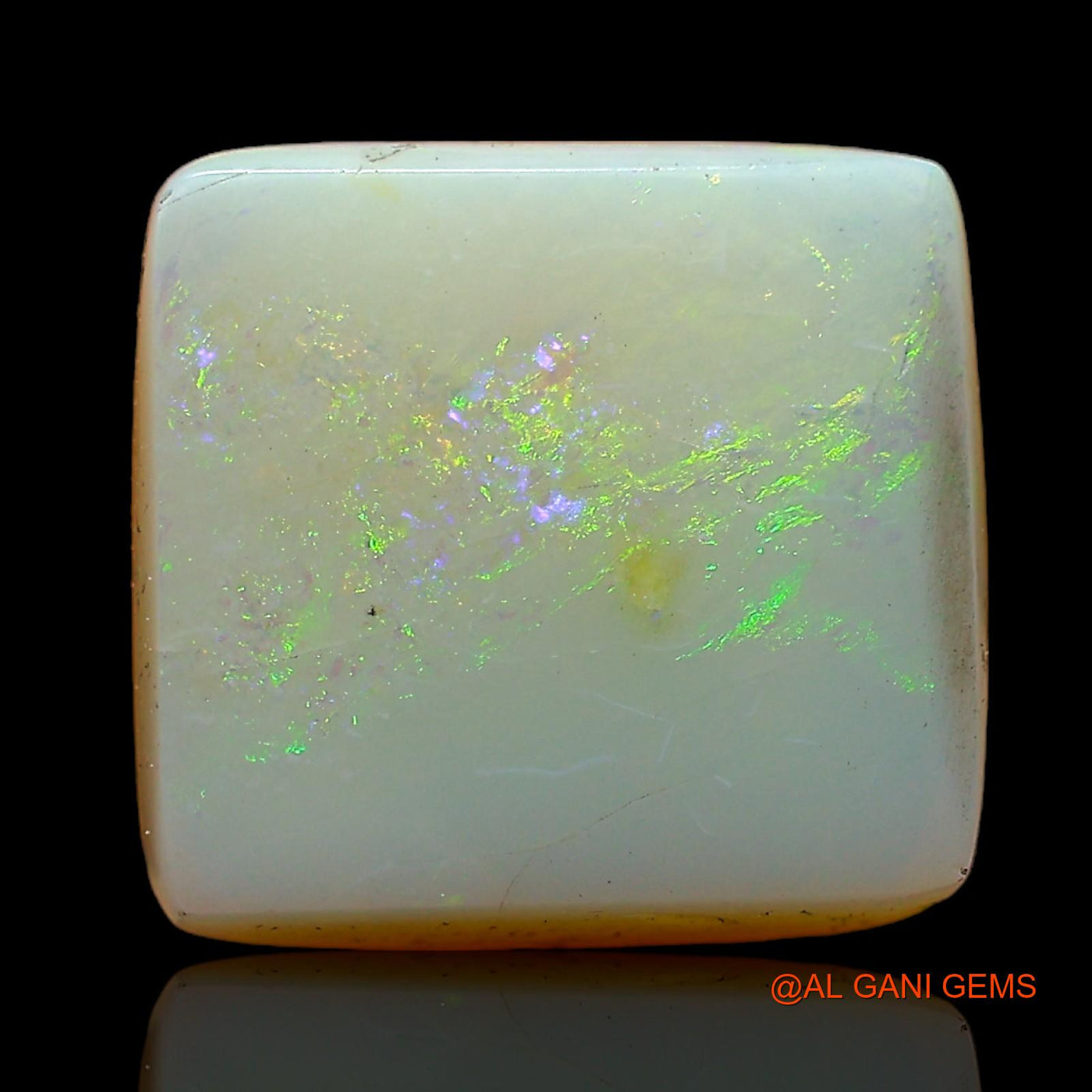 5.65 Cts Natural Australian Fire Opal Loose Gemstone Square Cabochon 12x12x4 mm AC-637