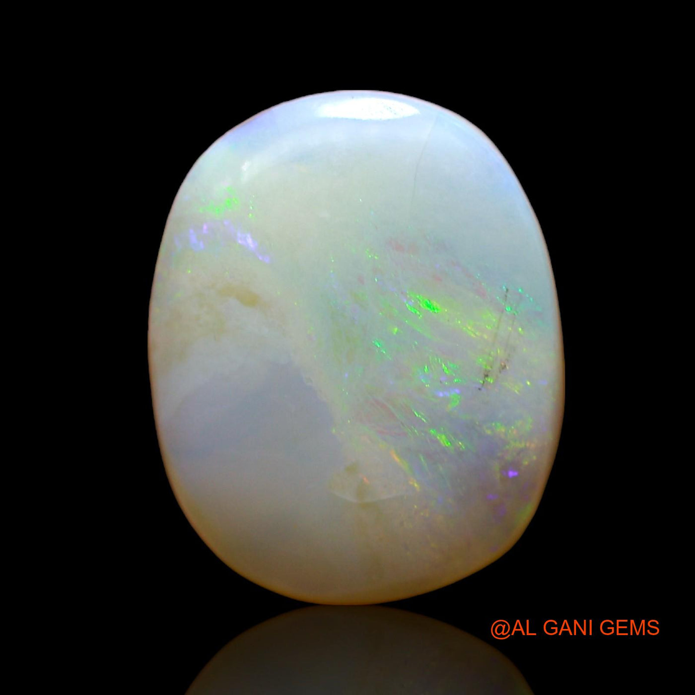 4.35 Cts Natural Australian Fire Opal Oval Cabochon Loose Gemstone For Jewelry 14x11x3 mm AC-638