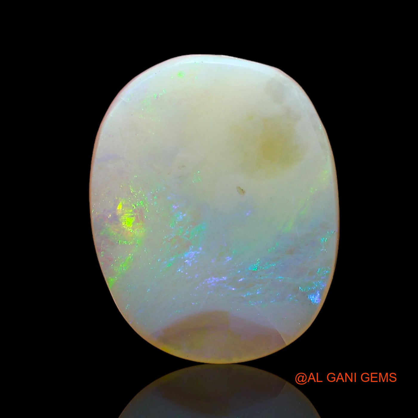 4.35 Cts Natural Australian Fire Opal Oval Cabochon Loose Gemstone For Jewelry 14x11x3 mm AC-638