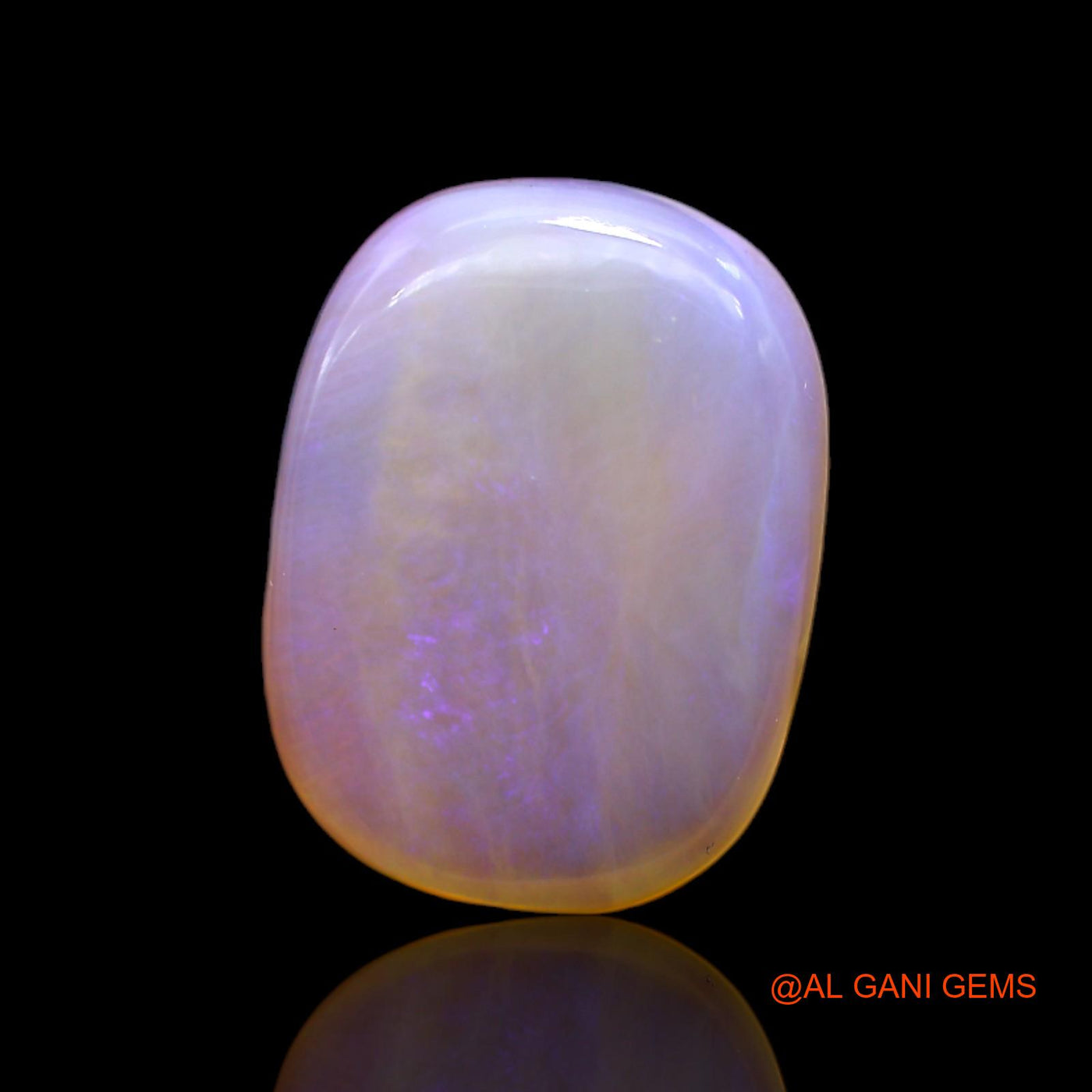 Natural Fire Opal Gemstone 8.00 Cts Loose Oval Cabochon From Australia 18x14x4 mm AC-63