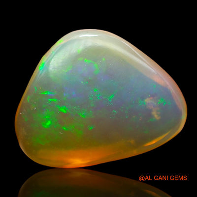 4.40 Cts Unheated Australian Fire Opal Loose Gemstone Trillion Cabochon Natural 14x11x5 mm AC-640