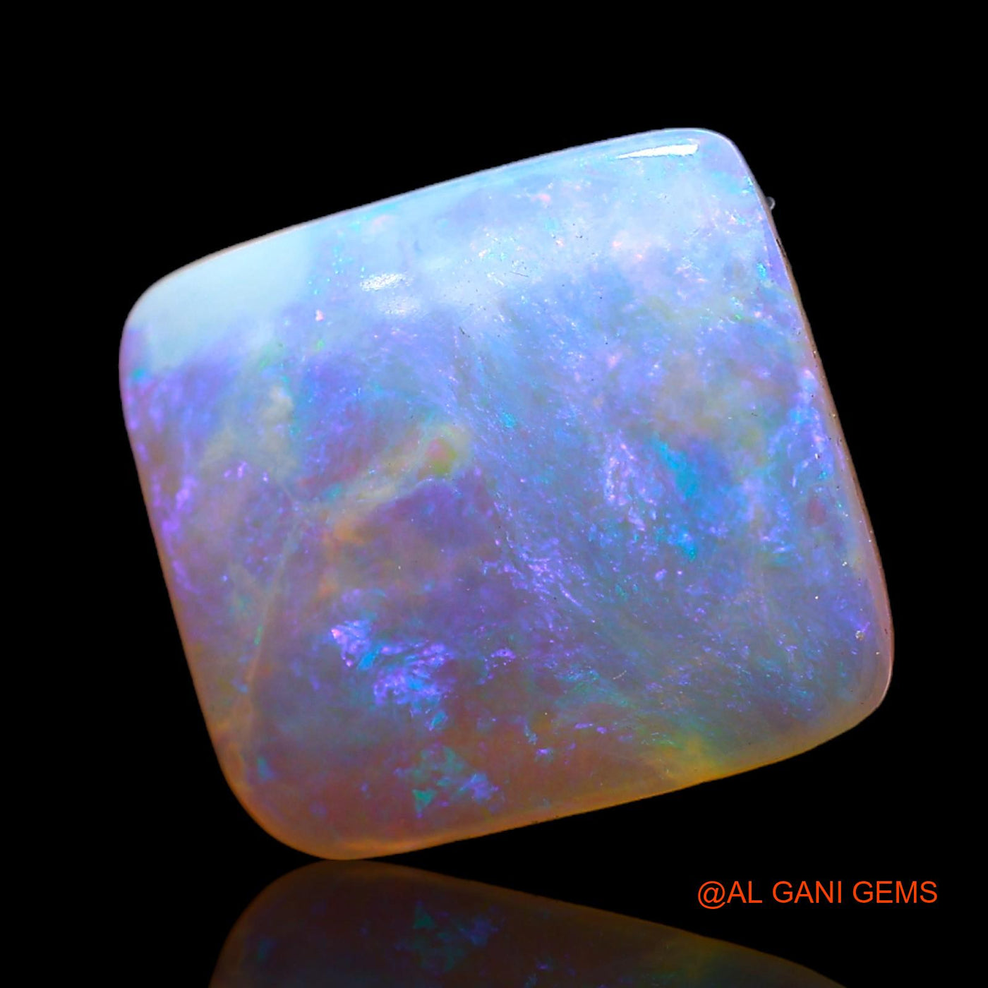 4.20 Cts Natural Australian Fire Opal Loose Gemstone Square Cabochon 12x11x4 mm AC-641