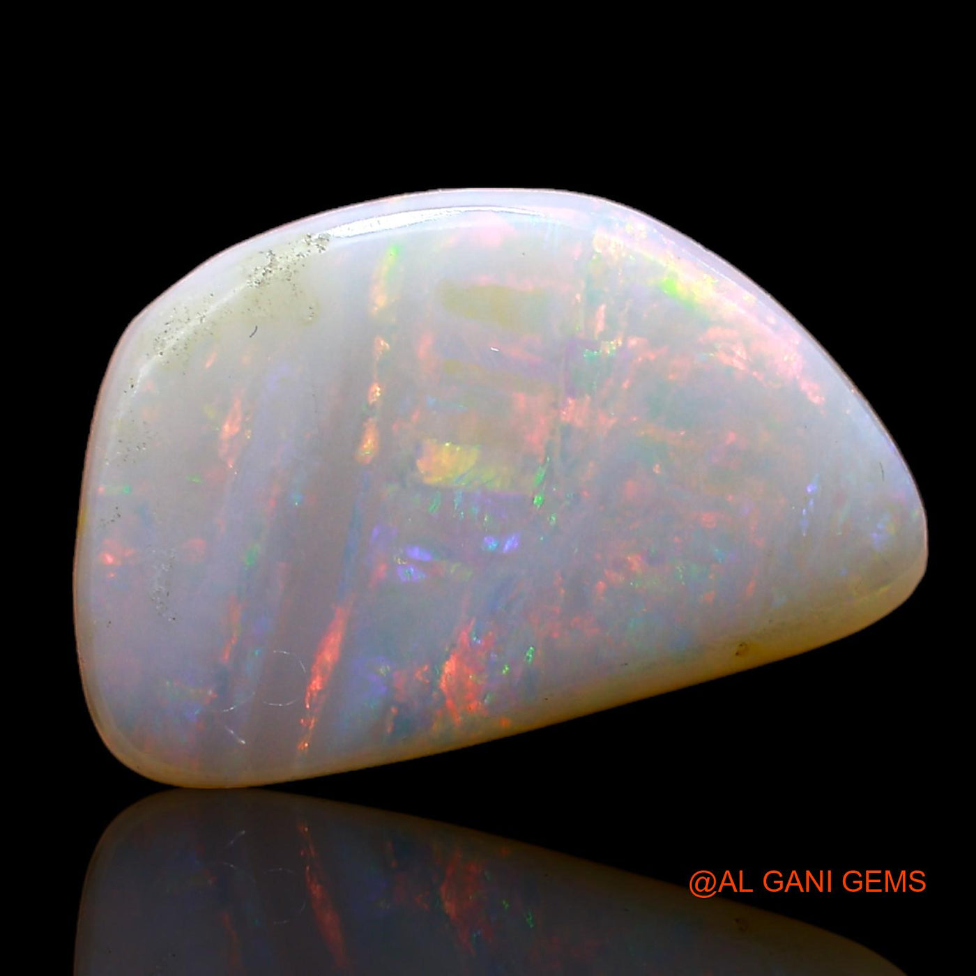 3.55 Cts Natural Australian Fire Opal Loose Gemstone Fancy Cabochon 14x9x3 mm AC-643