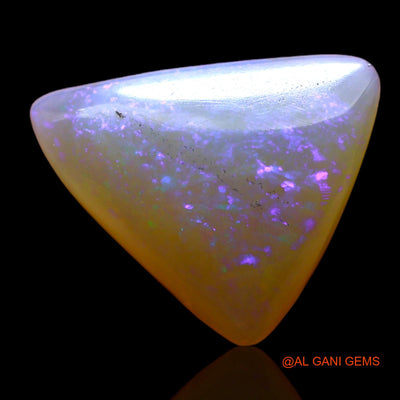 Natural Fire Opal Gemstone 4.00 Cts Loose Trillion Cabochon From Australia 14x11x4 mm AC-644