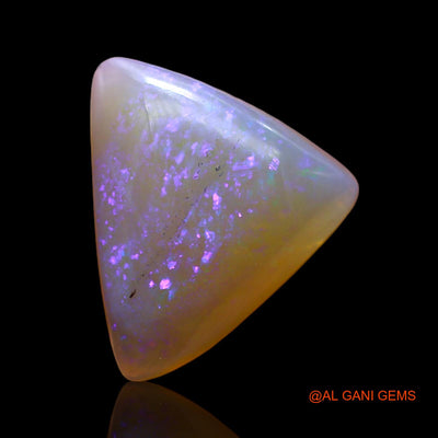 Natural Fire Opal Gemstone 4.00 Cts Loose Trillion Cabochon From Australia 14x11x4 mm AC-644