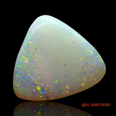 Natural Fire Opal Gemstone 3.10 Cts Loose Trillion Cabochon From Australia 12x12x3 mm AC-645