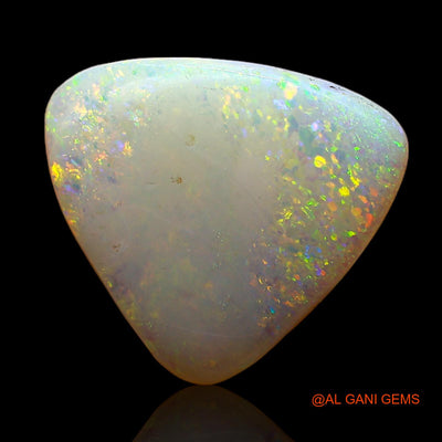 Natural Fire Opal Gemstone 3.10 Cts Loose Trillion Cabochon From Australia 12x12x3 mm AC-645