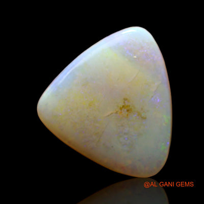 Natural Fire Opal Gemstone 3.10 Cts Loose Trillion Cabochon From Australia 12x12x3 mm AC-645