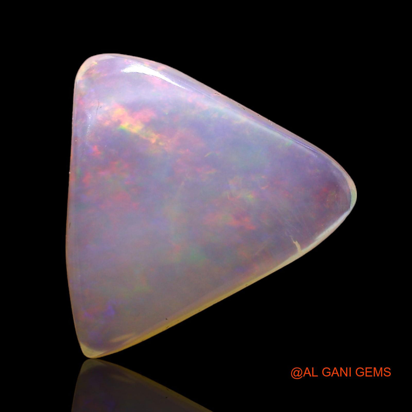 3.00 Cts Natural Australian Fire Opal Loose Gemstone Trillion Cabochon 13x12x3 mm AC-646