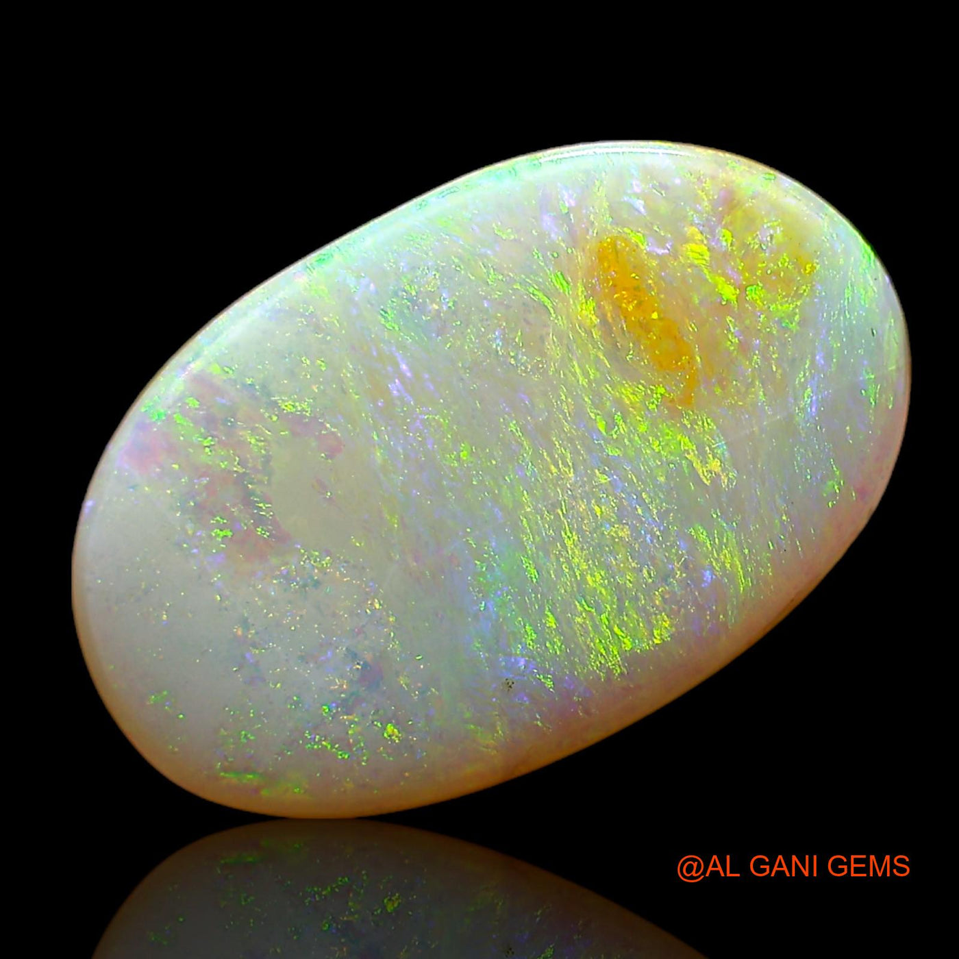 3.40 Cts Natural Australian Fire Opal Loose Gemstone Oval Cabochon 14x9x3 mm AC-647