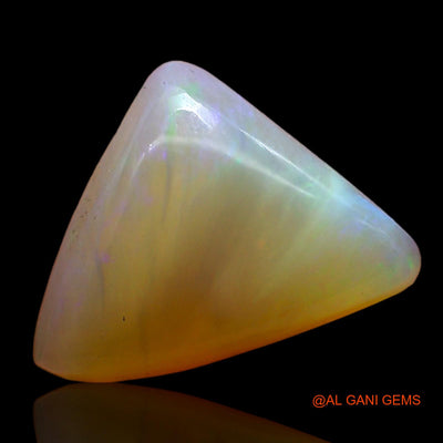 4.00 Cts Unheated Australian Fire Opal Loose Gemstone Trillion Cabochon Natural 14x10x4 mm AC-648