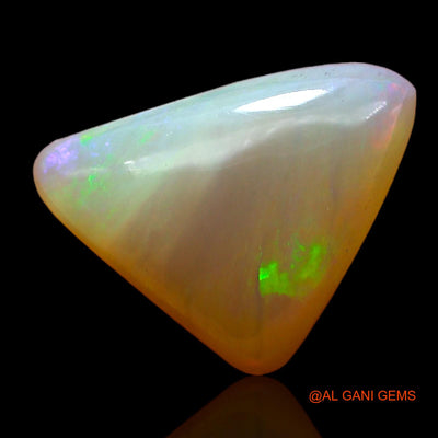 4.00 Cts Unheated Australian Fire Opal Loose Gemstone Trillion Cabochon Natural 14x10x4 mm AC-648