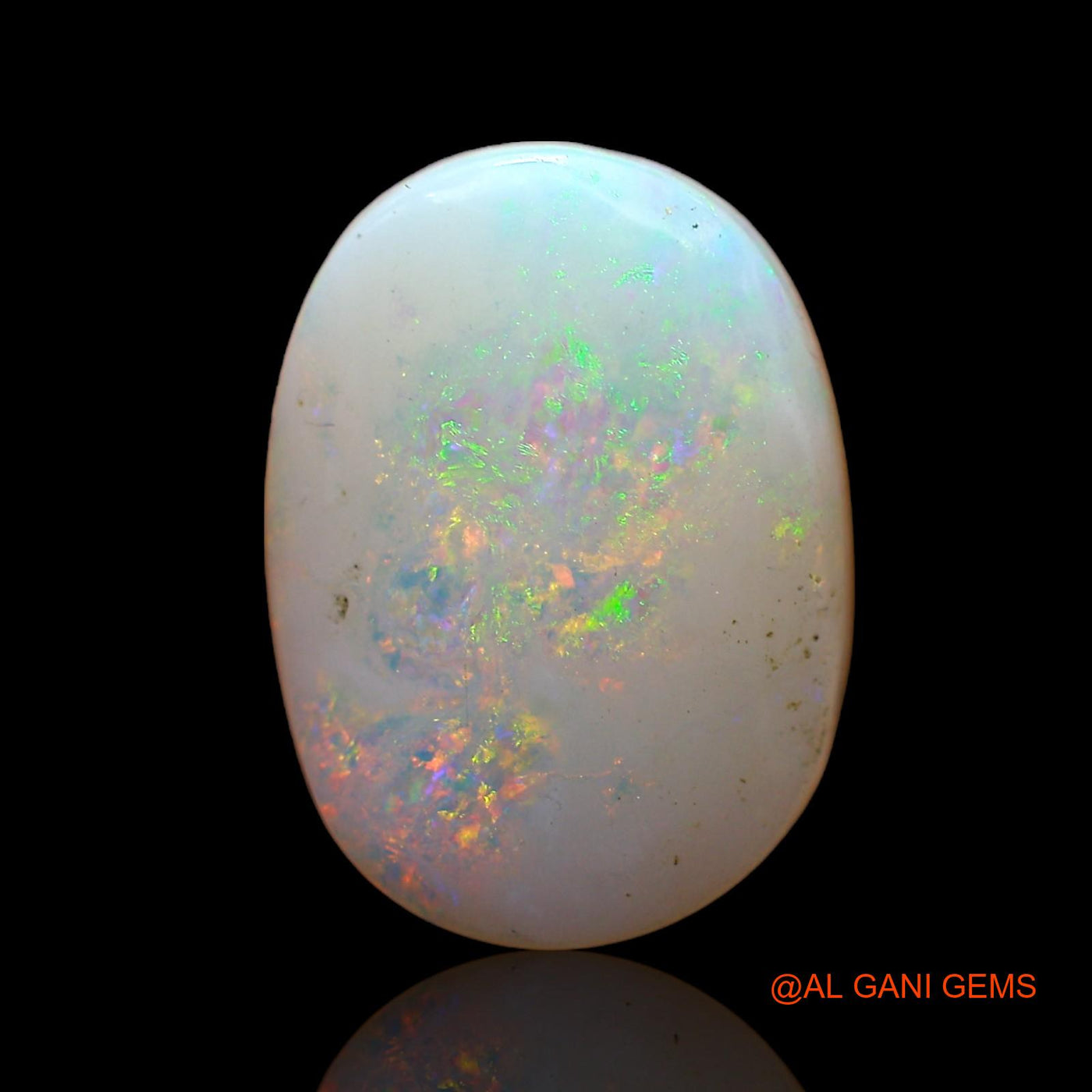 3.65 Cts Natural Australian Fire Opal Oval Cabochon Loose Gemstone For Jewelry 13x10x4 mm AC-649