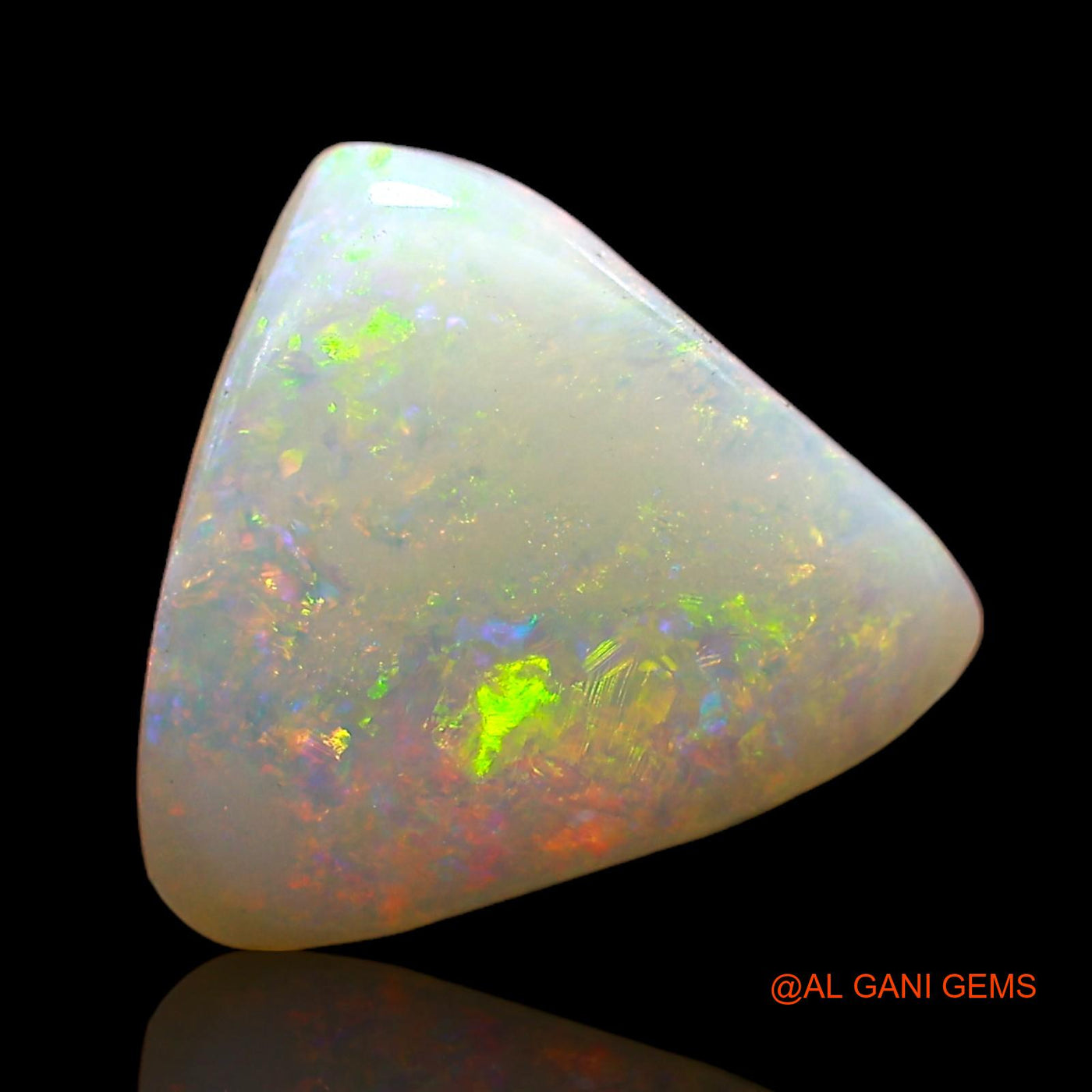 4.00 Cts Natural Australian Fire Opal Trillion Cabochon Loose Gemstone For Jewelry 12x11x4 mm AC-650