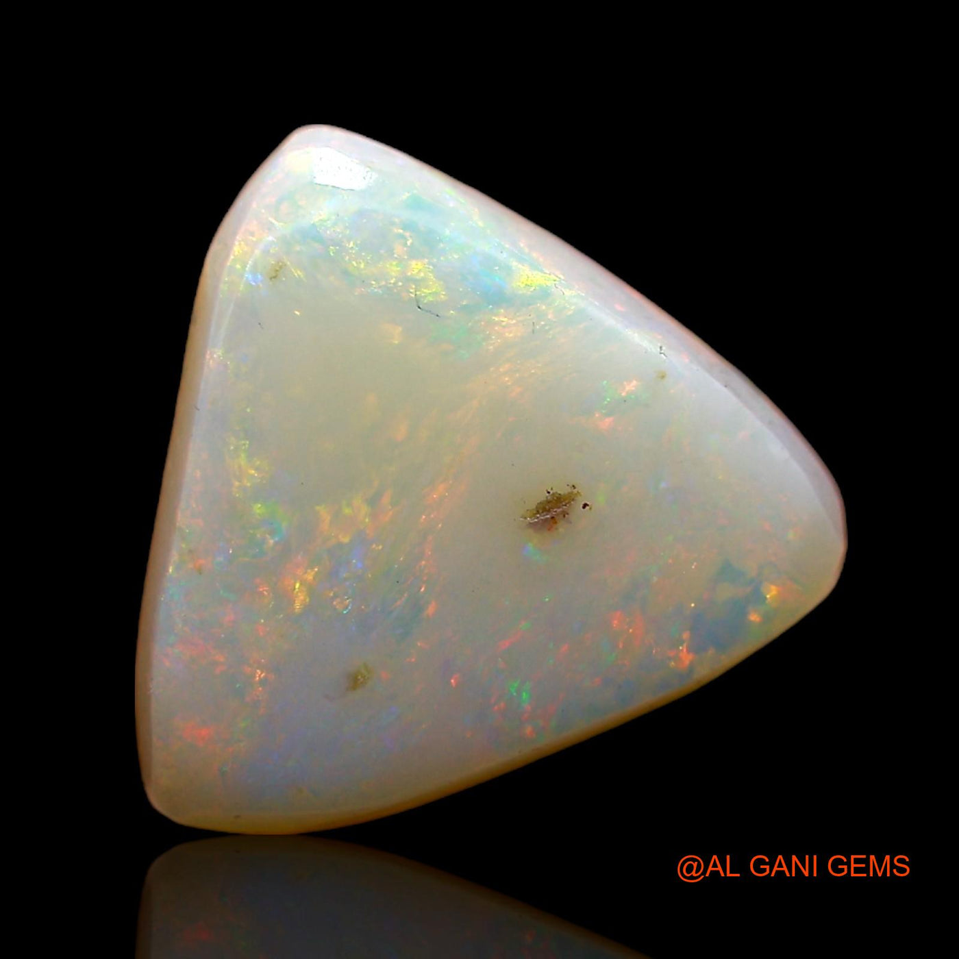 4.00 Cts Natural Australian Fire Opal Trillion Cabochon Loose Gemstone For Jewelry 12x11x4 mm AC-650