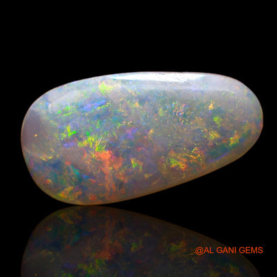 2.10 Cts Unheated Australian Fire Opal Loose Gemstone Fancy Cabochon Natural 16x8x2 mm AC-651