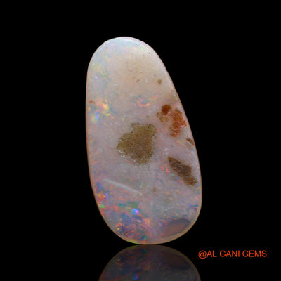 2.10 Cts Unheated Australian Fire Opal Loose Gemstone Fancy Cabochon Natural 16x8x2 mm AC-651