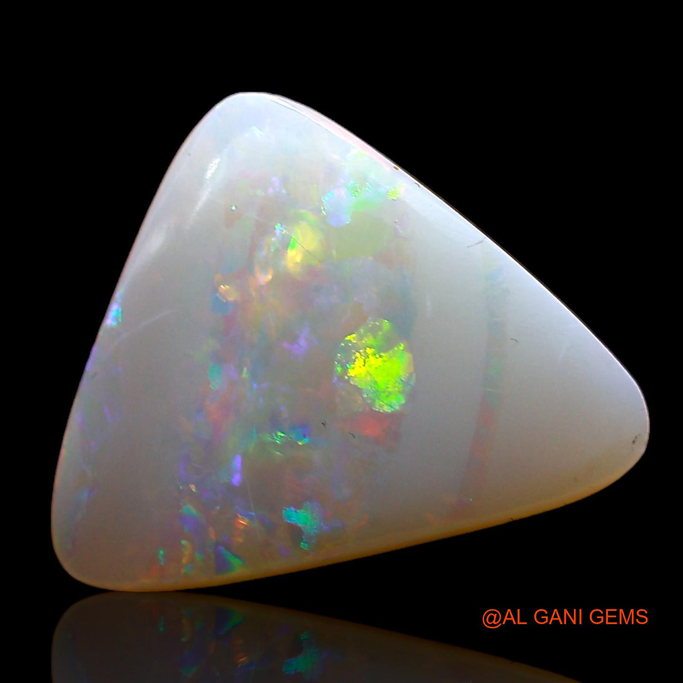 2.75 Cts Natural Australian Fire Opal Trillion Cabochon Loose Gemstone For Jewelry 13x10x3 mm AC-652