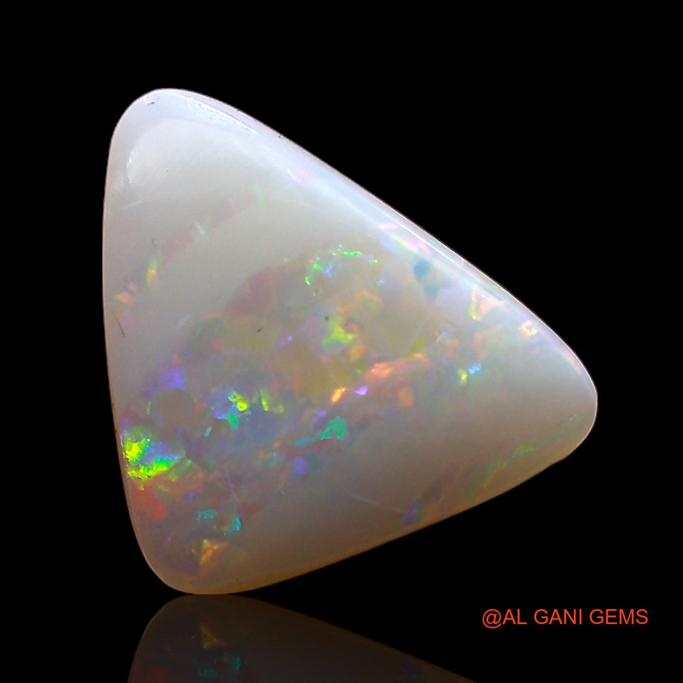 2.75 Cts Natural Australian Fire Opal Trillion Cabochon Loose Gemstone For Jewelry 13x10x3 mm AC-652
