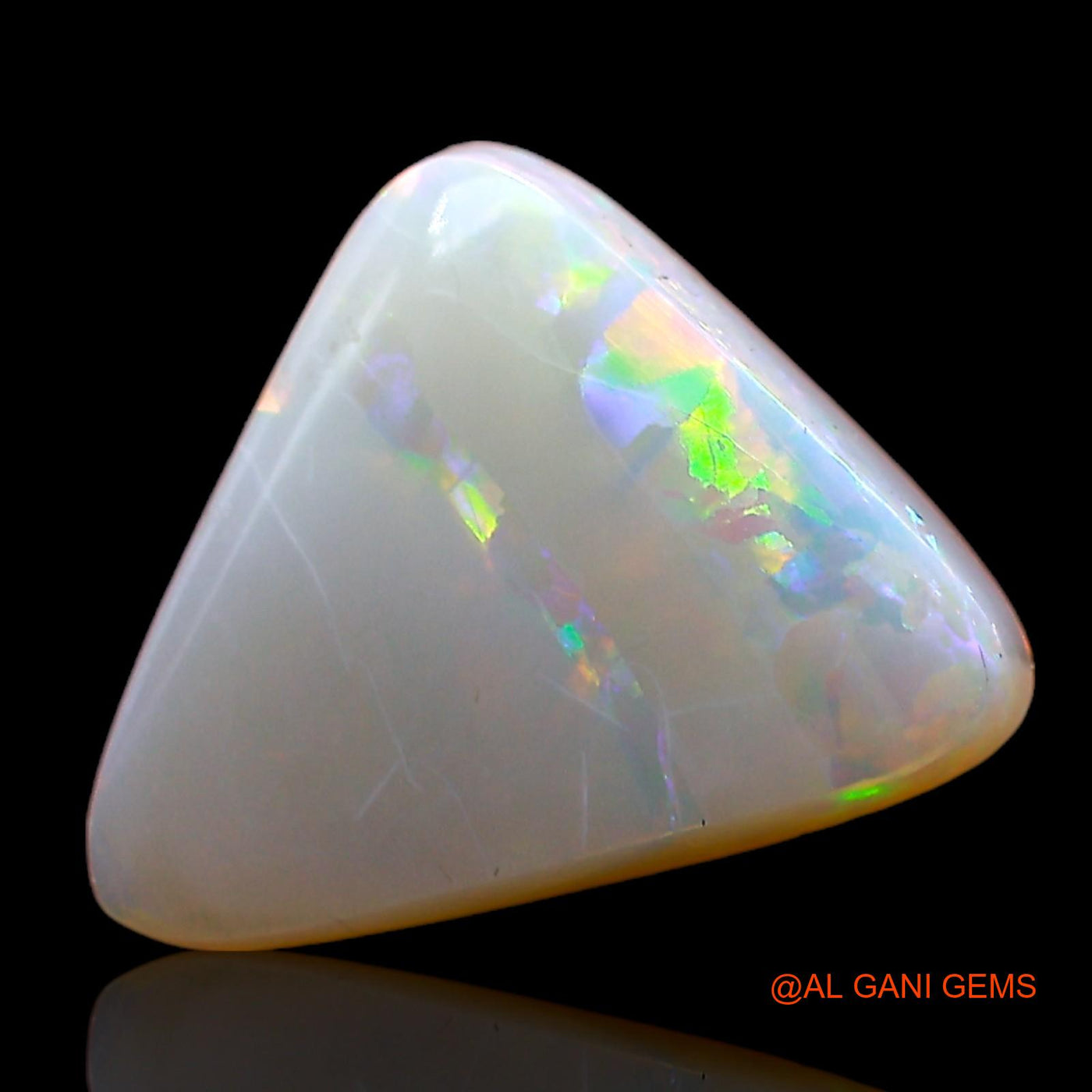 2.75 Cts Natural Australian Fire Opal Trillion Cabochon Loose Gemstone For Jewelry 13x10x3 mm AC-652