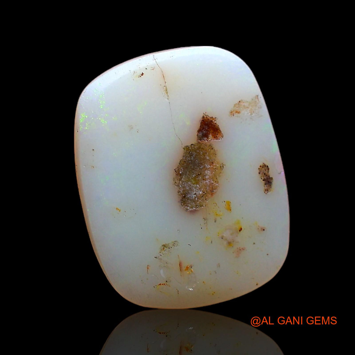 3.00 Cts Natural Australian Fire Opal Loose Gemstone Oval Cabochon 13x10x3 mm AC-653