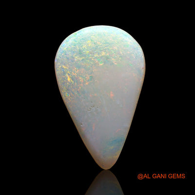 1.60 Cts Natural Australian Fire Opal Loose Gemstone Pear Cabochon 15x9x1 mm AC-654
