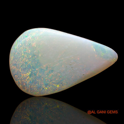 1.60 Cts Natural Australian Fire Opal Loose Gemstone Pear Cabochon 15x9x1 mm AC-654