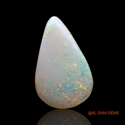 1.60 Cts Natural Australian Fire Opal Loose Gemstone Pear Cabochon 15x9x1 mm AC-654
