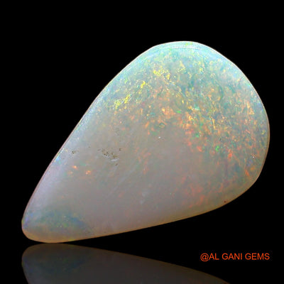 1.60 Cts Natural Australian Fire Opal Loose Gemstone Pear Cabochon 15x9x1 mm AC-654