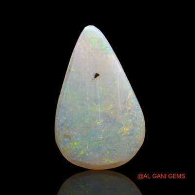 1.60 Cts Natural Australian Fire Opal Loose Gemstone Pear Cabochon 15x9x1 mm AC-654
