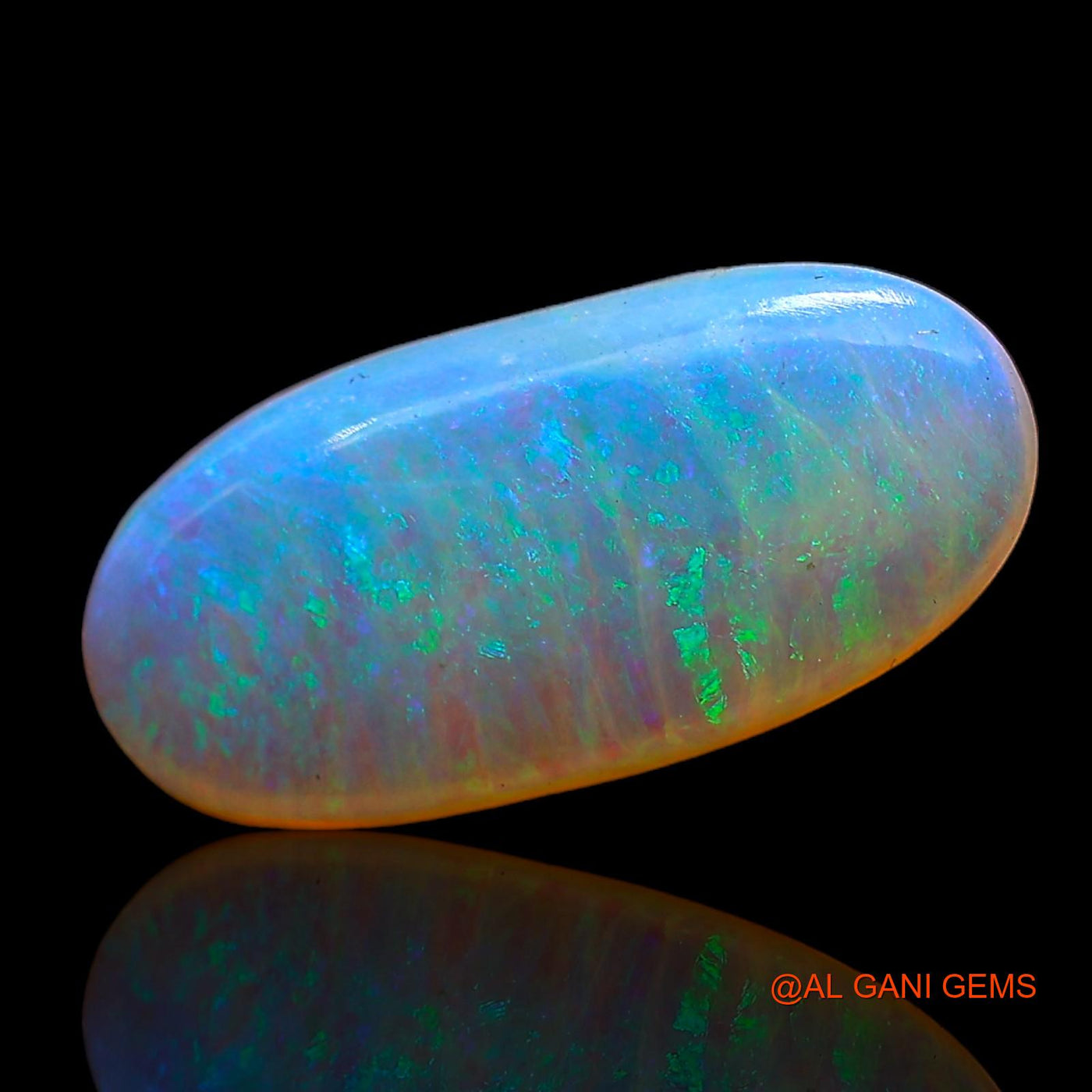 2.00 Cts Natural Australian Fire Opal Loose Gemstone Oval Cabochon 15x7x2 mm AC-656