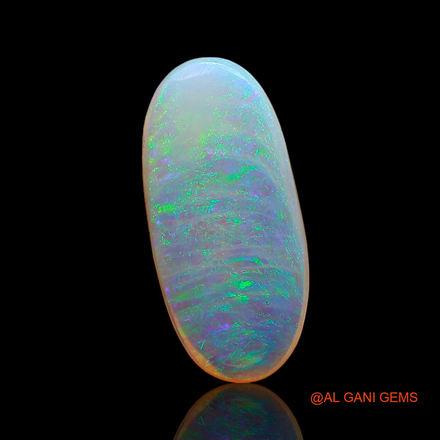 2.00 Cts Natural Australian Fire Opal Loose Gemstone Oval Cabochon 15x7x2 mm AC-656