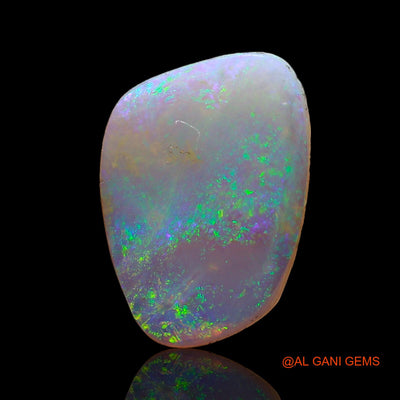 Natural Fire Opal Gemstone 1.70 Cts Loose Fancy Cabochon From Australia 14x10x1 mm AC-657
