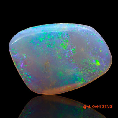 Natural Fire Opal Gemstone 1.70 Cts Loose Fancy Cabochon From Australia 14x10x1 mm AC-657